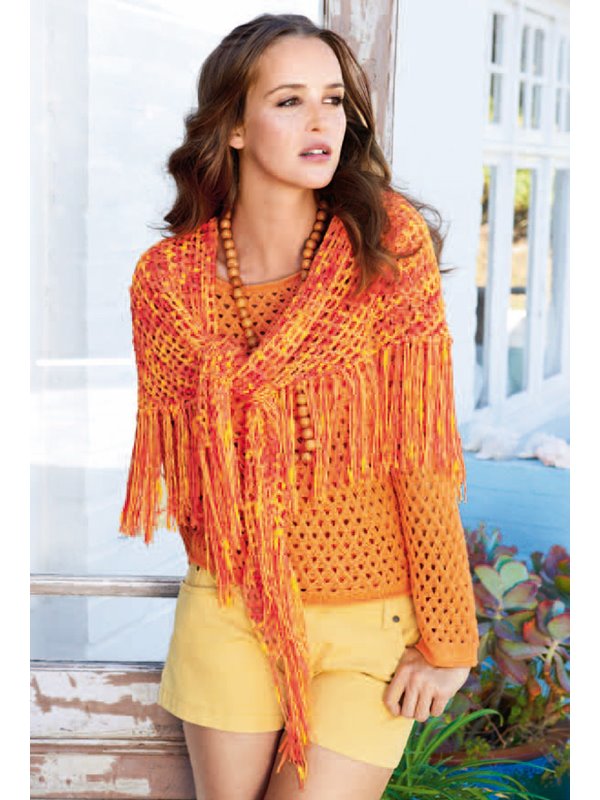 Lana Grossa PULLI IM GITTERLOCHMUSTER - Linarte