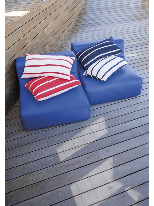 Lana Grossa KISSENHÜLLE MIT STREIFEN Organico