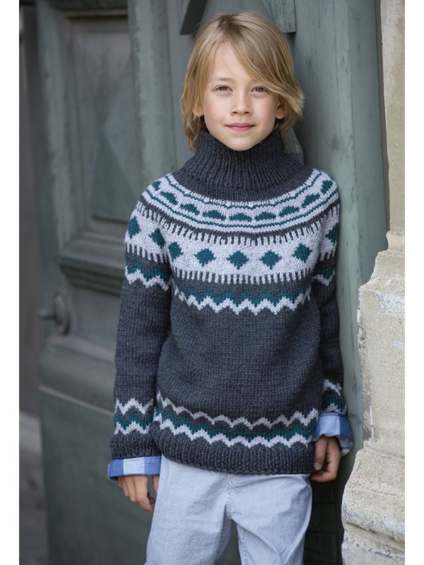 PULLOVER BINGO Melange (GOTS) von Lana Grossa