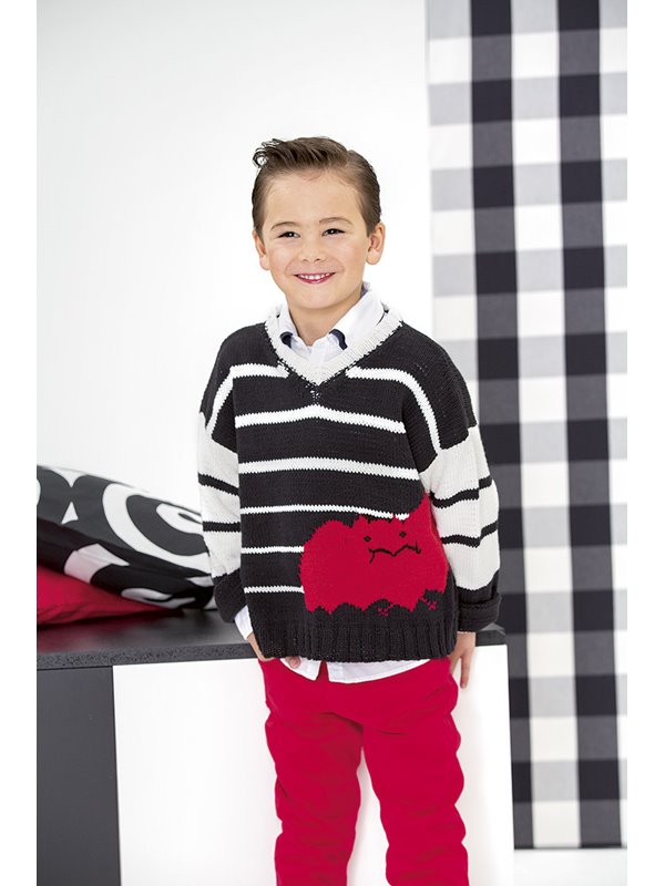 Lana Grossa PULLI MIT FLEDERMAUS Elastico