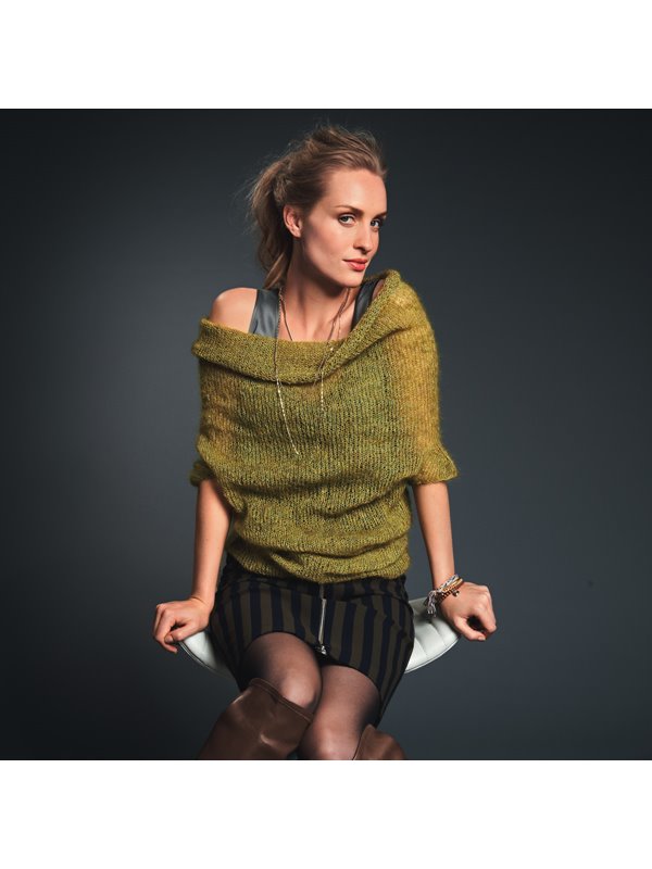 Lana Grossa PULLI MIT FLÜGELÄRMELN Silkhair Melange