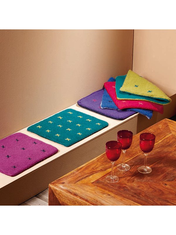 Lana Grossa Sitzkissen FELTRO uni/print