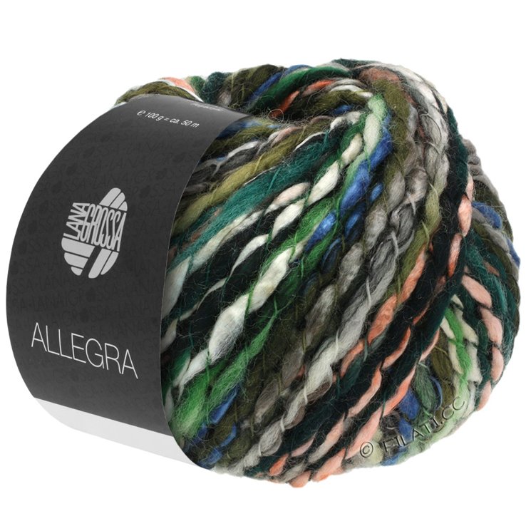 ALLEGRA - von Lana Grossa | 01-Grau/Rosa/Blau/Grün/Weiß