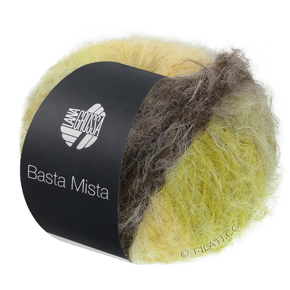 BASTA MISTA - von Lana Grossa | 117-Graubraun/Taupe/Gelb/Hellgelb/Helloliv