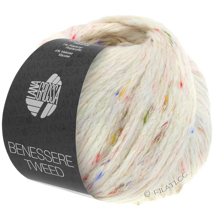 Lana Grossa BENESSERE Tweed | 101-Natur meliert
