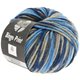 Lana Grossa BINGO Print | 326-Azurblau/Grau/Marine/Dunkelgrau