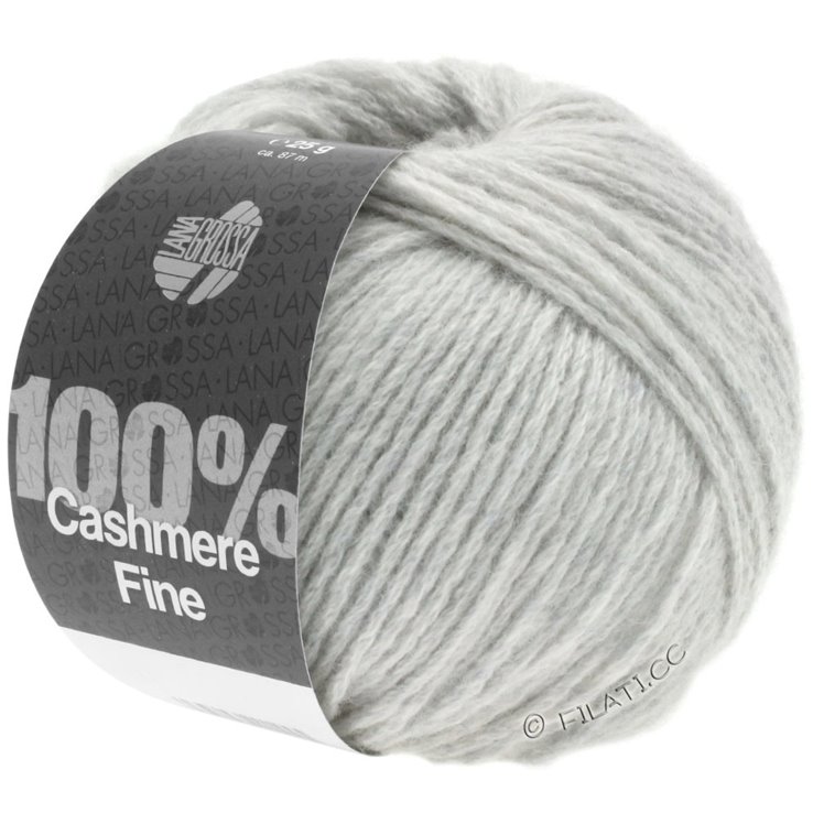 Lana Grossa 100% Cashmere Fine | 01-Silbergrau