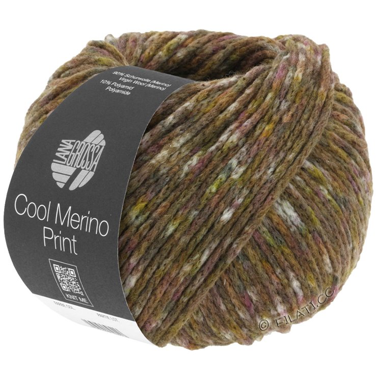 Lana Grossa COOL MERINO Print | 105-Graubeige/Nougat/Taupe