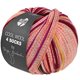 Lana Grossa COOL WOOL 4 SOCKS PRINT III | 7211-Orchidee/Ecru/Fuchsia/Dunkelrot/Mandarin/Gelb