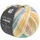 Lana Grossa COOL WOOL 4 SOCKS PRINT | 7759-Senfgelb/Natur/Graublau/Graubraun/Oliv/Gelbgrün/Graubeige