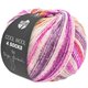 Lana Grossa COOL WOOL 4 SOCKS PRINT | 7761-Rost/Hellbeige/Cognac/Brombeer/Fuchsia/Weinrot/Hellgrau