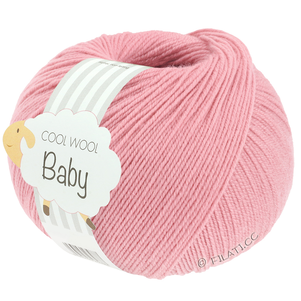 COOL WOOL Baby Uni/Print 50g - von Lana Grossa | 342-Fliederrosa