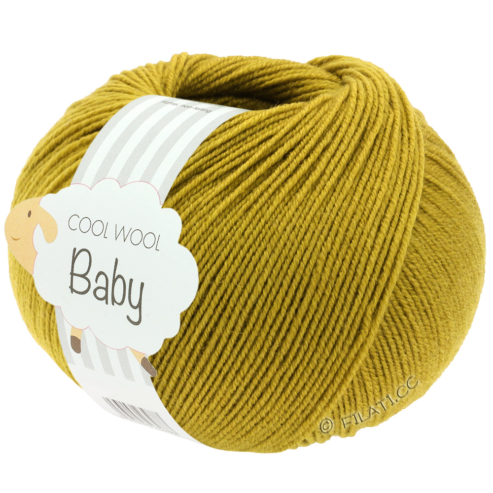 COOL WOOL Baby Uni/Print 50g - von Lana Grossa | 346-Senfgelb