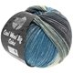 COOL WOOL Big Color - von Lana Grossa | 4006-Petrolblau/Grüngrau/Graphit/Natur/Hellgrau