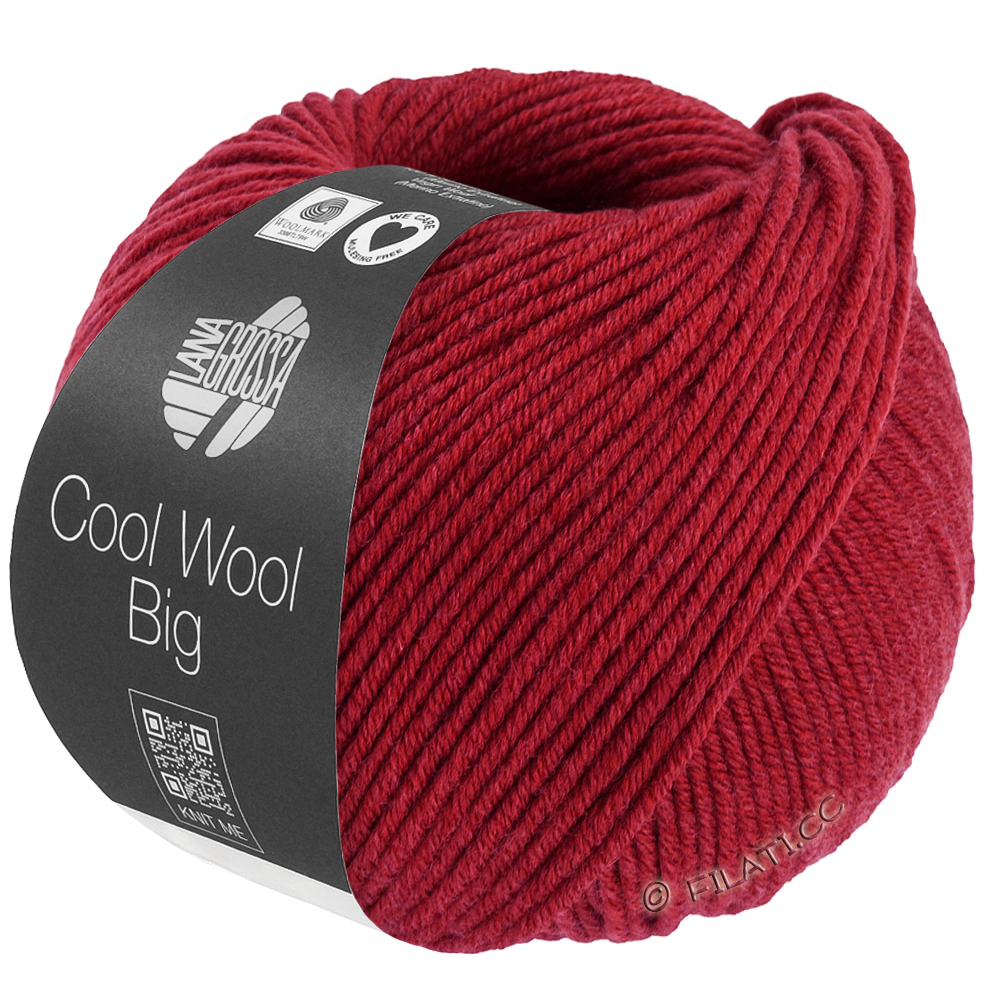 COOL WOOL Big Mélange (We Care) - von Lana Grossa | 1701-Kirschrot meliert