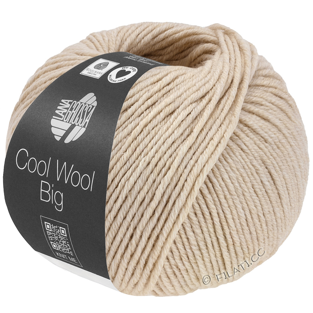 COOL WOOL Big Mélange (We Care) - von Lana Grossa | 1707-Beige meliert