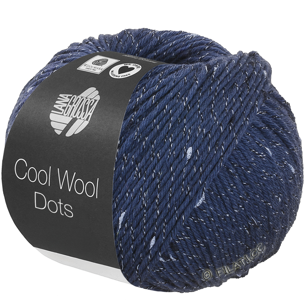 COOL WOOL Dots - von Lana Grossa | 02-Dunkelblau