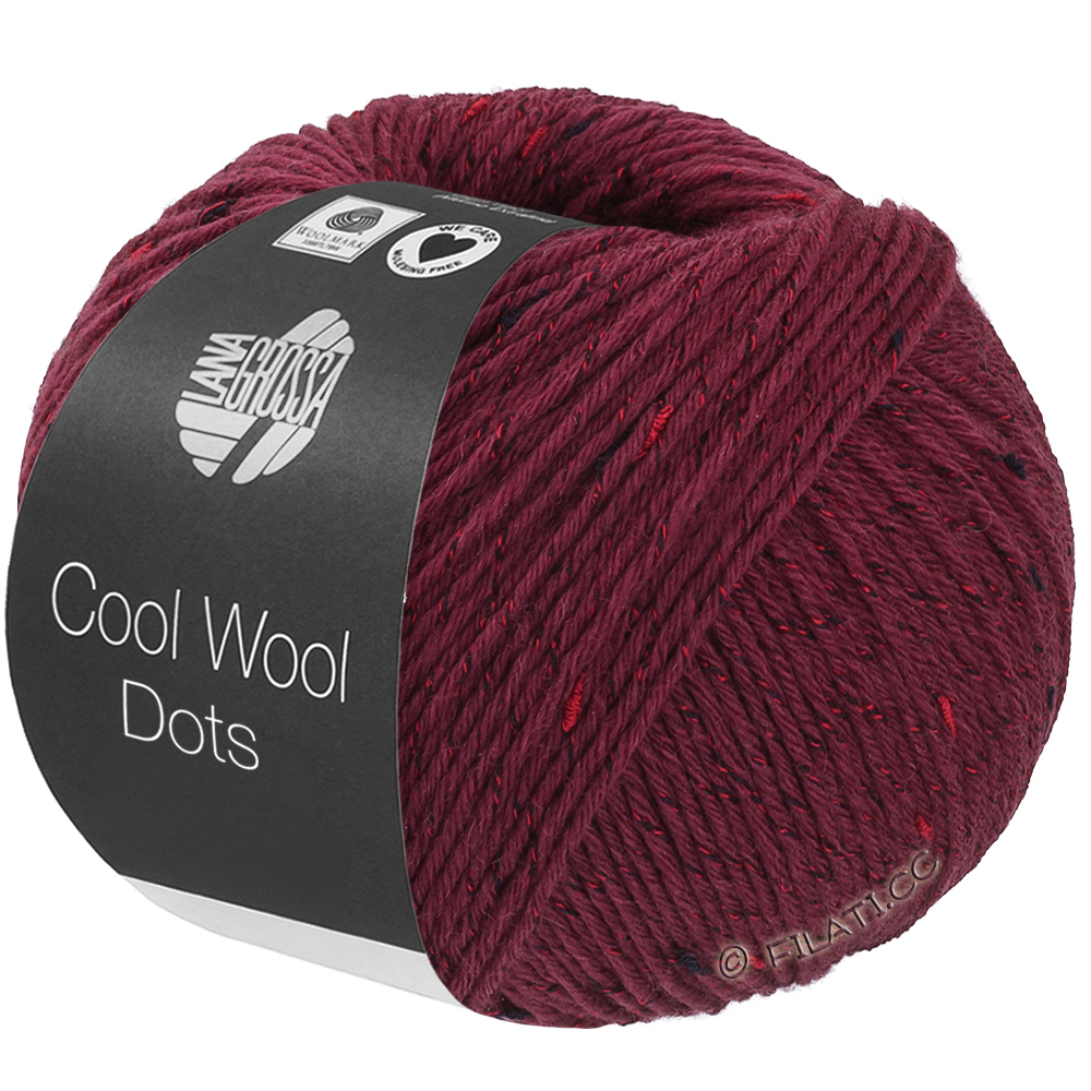 COOL WOOL Dots - von Lana Grossa | 04-Burgund