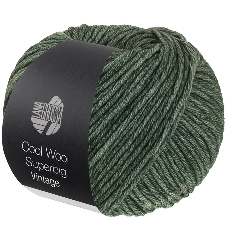 Lana Grossa COOL WOOL Superbig Vintage | 7268-Grüngrau