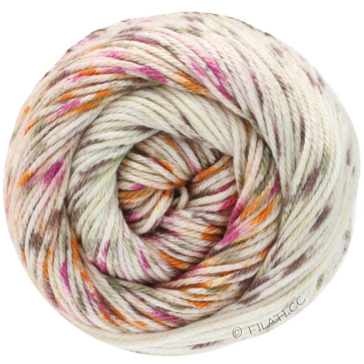 COTONE Spray Dégradé - von Lana Grossa | 221-Rohweiß/Beige/Braun/Pink/Orange