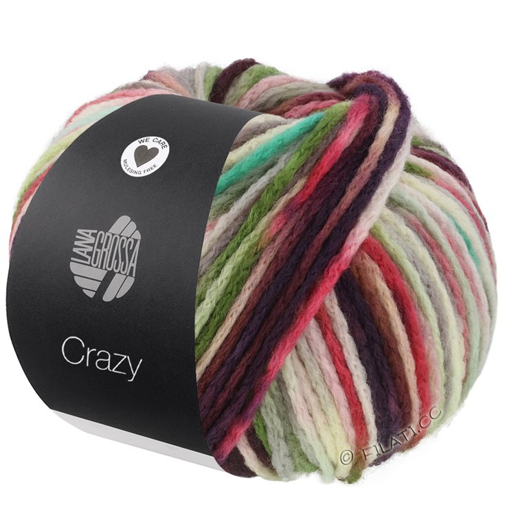 Lana Grossa CRAZY | 01-Rosa/Mint/Türkis/Heugrün