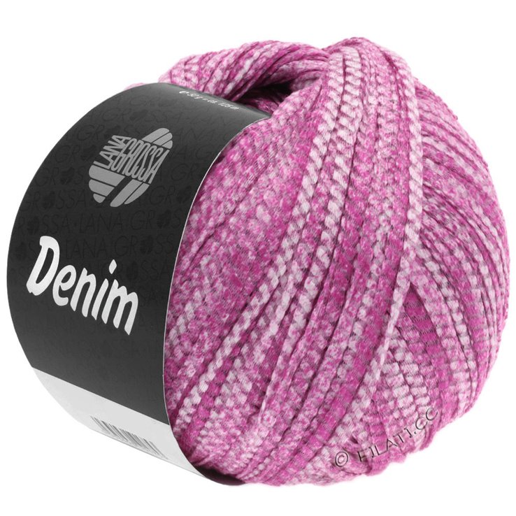 DENIM - von Lana Grossa | 01-Pink/Weiß