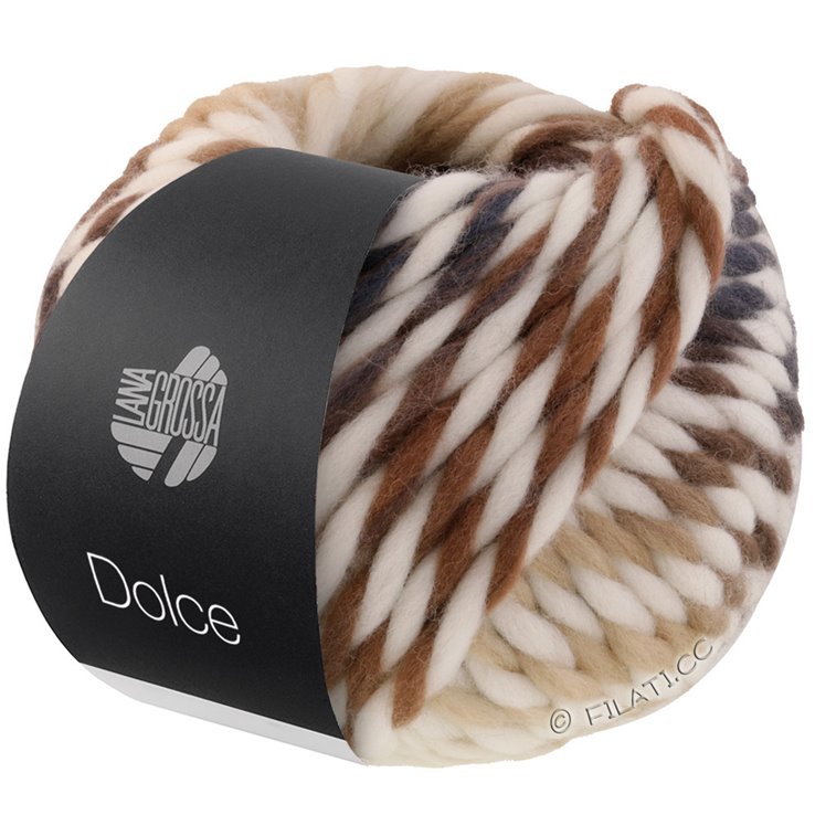 DOLCE - von Lana Grossa | 01-Rohweiß/Beige/Nougat/Grau