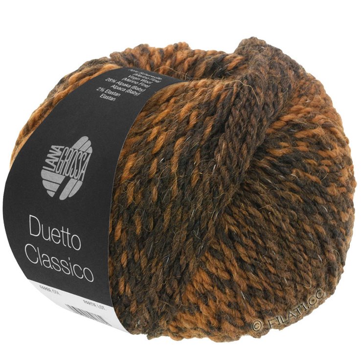 DUETTO CLASSICO - von Lana Grossa | 02-Nougat/Graubraun/Schwarzbraun