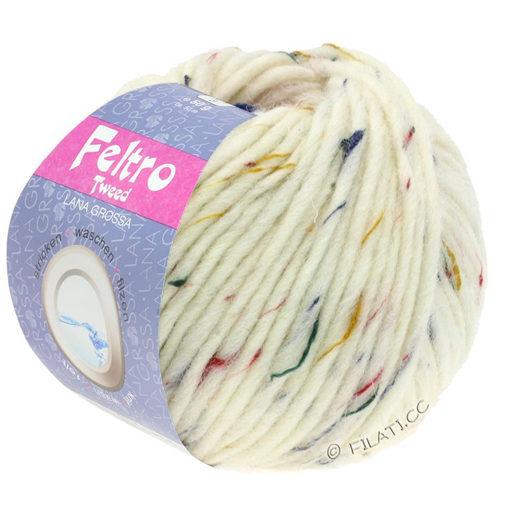 FELTRO Tweed - von Lana Grossa | 651-Rohweiß