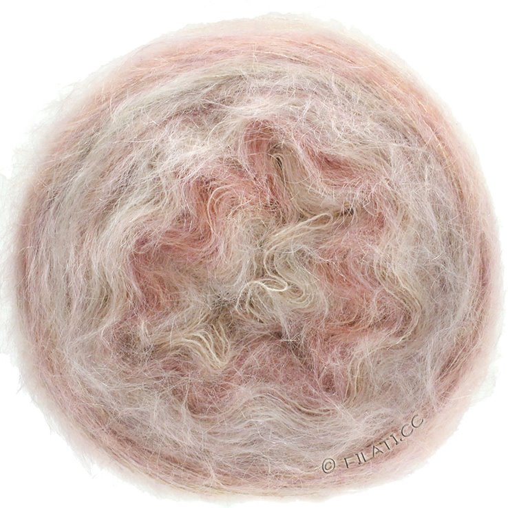 GOMITOLO SILKHAIR - von Lana Grossa | 201-Rosa/Beige meliert