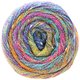 GOMITOLO SUMMER TWEED - von Lana Grossa | 05-Blauviolett/Maisgelb/Türkis/Zyklam/Rotviolett