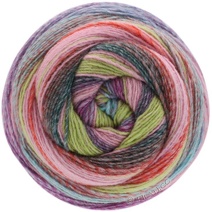 GOMITOLO TOSCA - von Lana Grossa | 161-Rosa/Graurot/Rot/Helloliv/Blaurot/Jeans