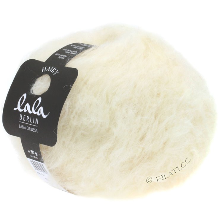 Lana Grossa HAIRY (lala BERLIN) | 01-Rohweiß