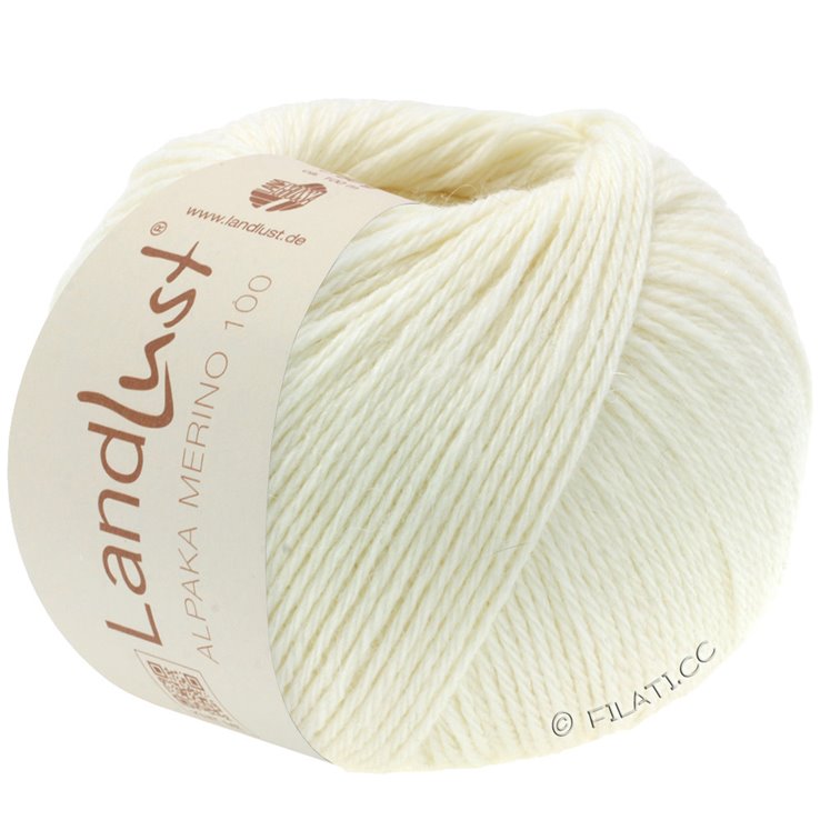 LANDLUST Alpaka Merino 100 - von Lana Grossa | 301-Rohweiß