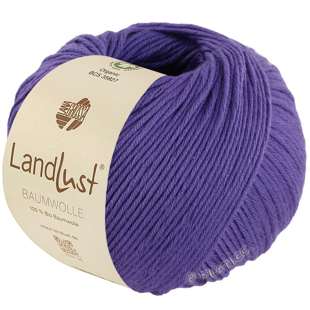 LANDLUST BAUMWOLLE (GOTS) - von Lana Grossa | 36-Blauviolett