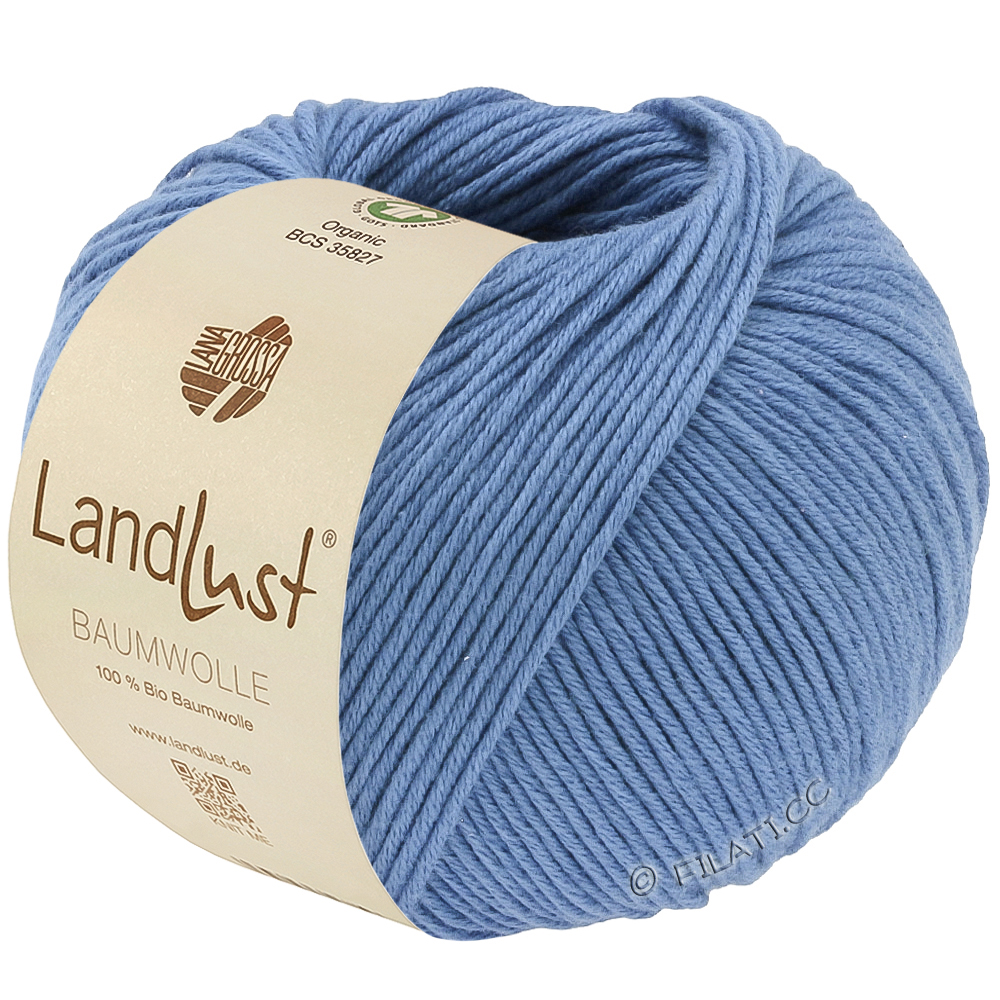 LANDLUST BAUMWOLLE (GOTS) - von Lana Grossa | 37-Himmelblau