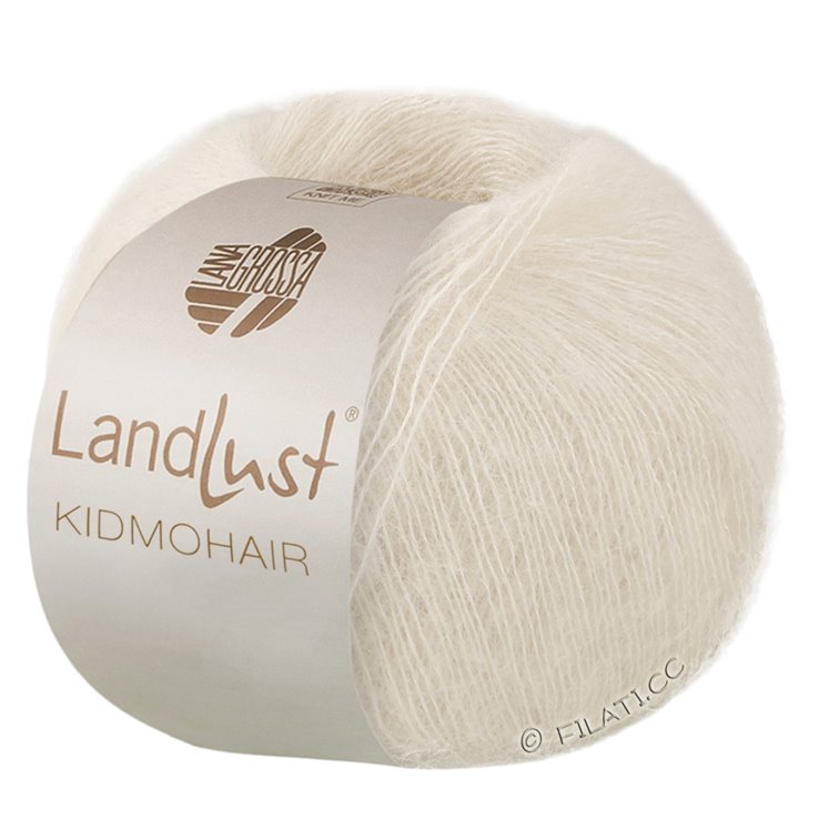 LANDLUST KIDMOHAIR - von Lana Grossa | 01-Wollweiß