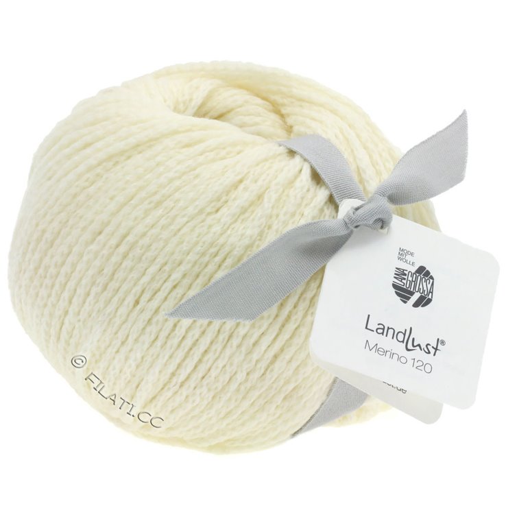 LANDLUST MERINO 120 - von Lana Grossa | 101-Rohweiß