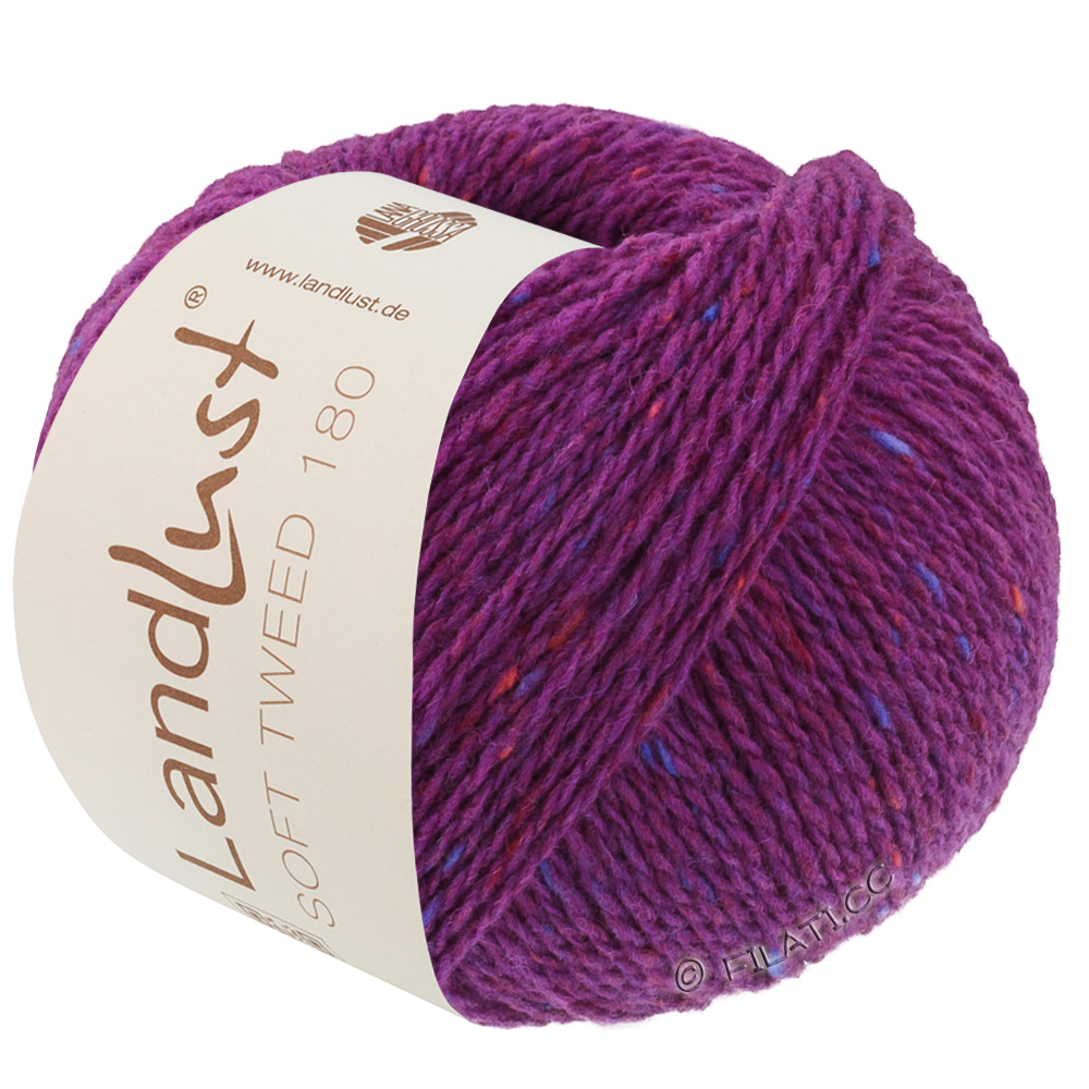 LANDLUST Soft Tweed 180 - von Lana Grossa | 133-Violett meliert