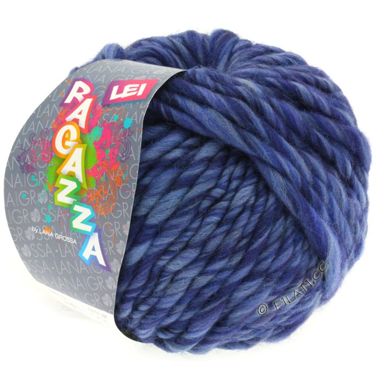 LEI Mouliné/Color Mix/Spray (Ragazza) - von Lana Grossa | 109-Jeansblau/Marine meliert
