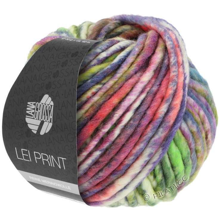 LEI Print - von Lana Grossa | 521-Braun/Altrosa/Rohweiß/Oliv/Petrol/Khaki