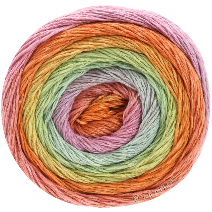 MARE (Linea Pura) - von Lana Grossa | 01-Schilf/Pfirsich/Lachs/Orange/Hellgrau/Rosa/Pink
