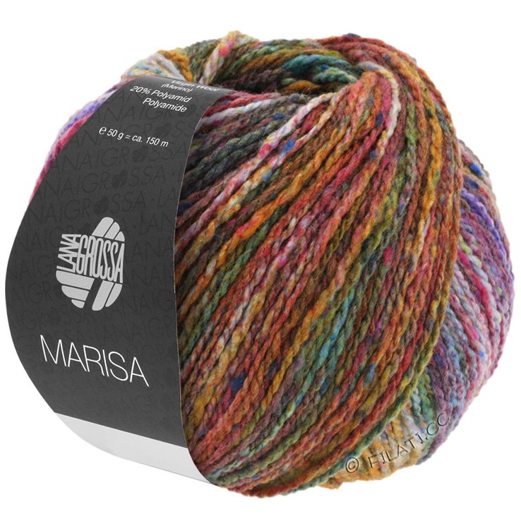 MARISA - von Lana Grossa | 01-Oliv/Orange/Türkis/Petrol/Rotviolett