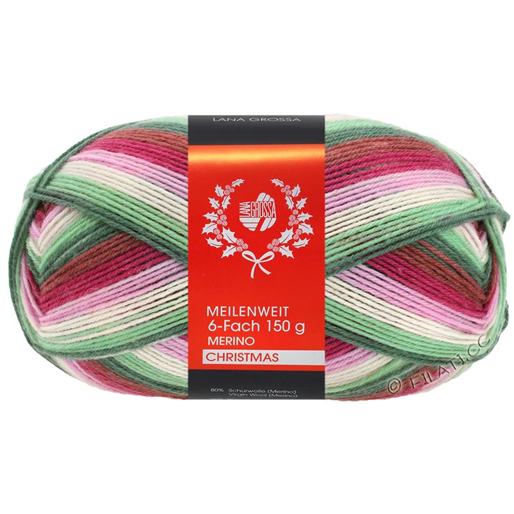 MEILENWEIT 6-FACH 150g Merino Christmas - von Lana Grossa | 0609-