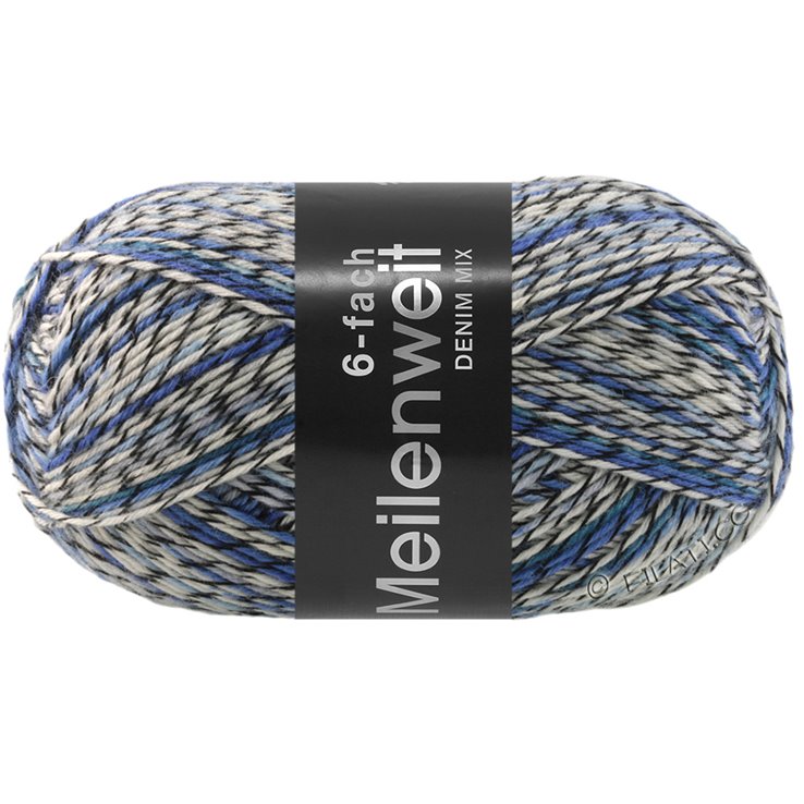 MEILENWEIT 6-FACH 150g DENIM MIX - von Lana Grossa | 9638-