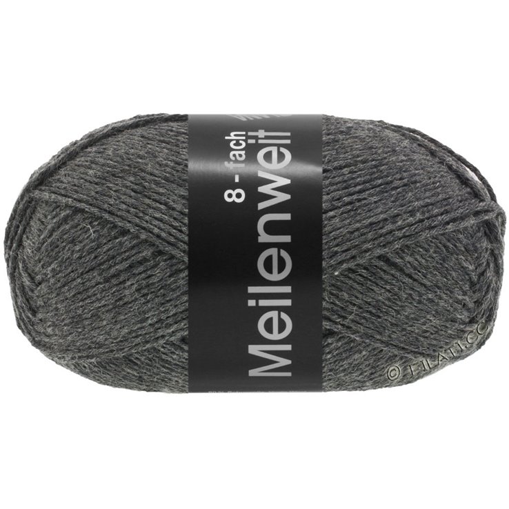 Lana Grossa MEILENWEIT 8-FACH 150g | 9557-Anthrazit
