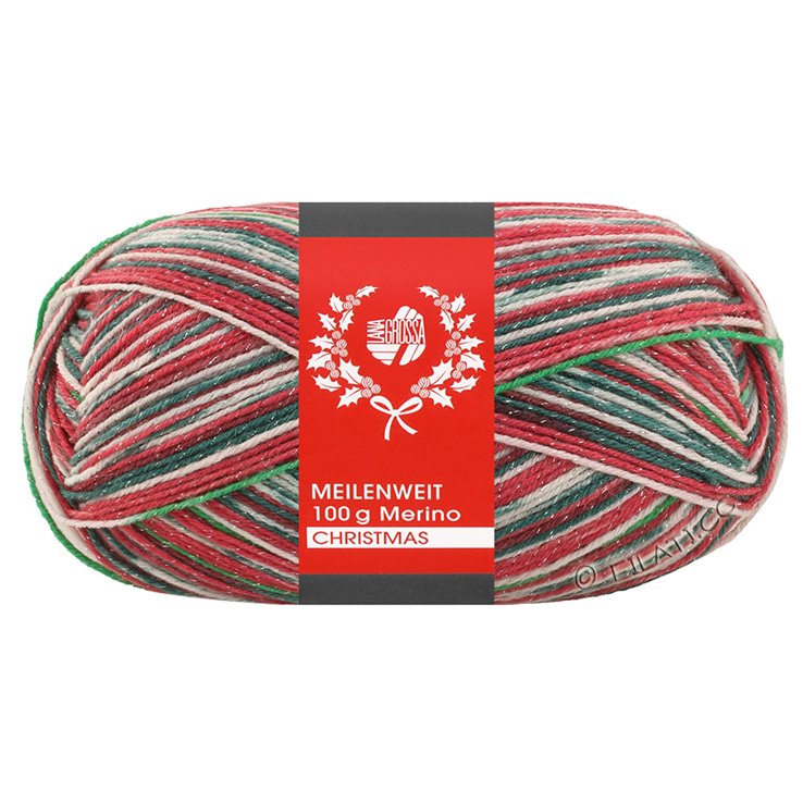 Lana Grossa MEILENWEIT 100g Merino Christmas Lurex | 6802-