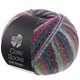 Lana Grossa MEILENWEIT 100g Cosy Socks Multi Stripes | 158-Petrol/Dunkelfuchsia/Oliv/Minttürkis/Dunkelrot