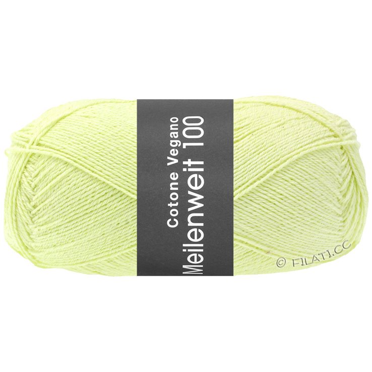 Lana Grossa MEILENWEIT 100g Cotone Vegano | 01-Lindgrün