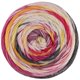 MEILENWEIT 100g DUSK - von Lana Grossa | 6211-Violett/Rohweiß/Rot/Gelb/Orange/Fuchsia/Dunkelgrau